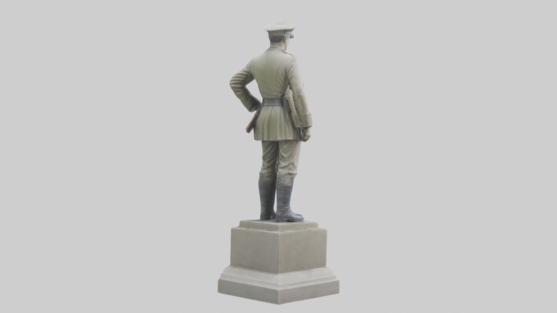 National Soldier Statue model Low-poly 3D model_4