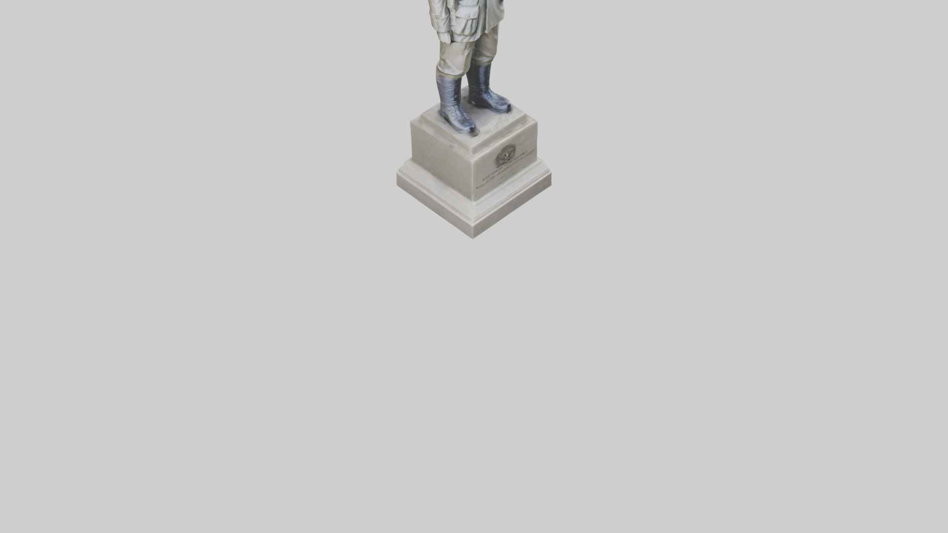 National Soldier Statue model Low-poly 3D model_8