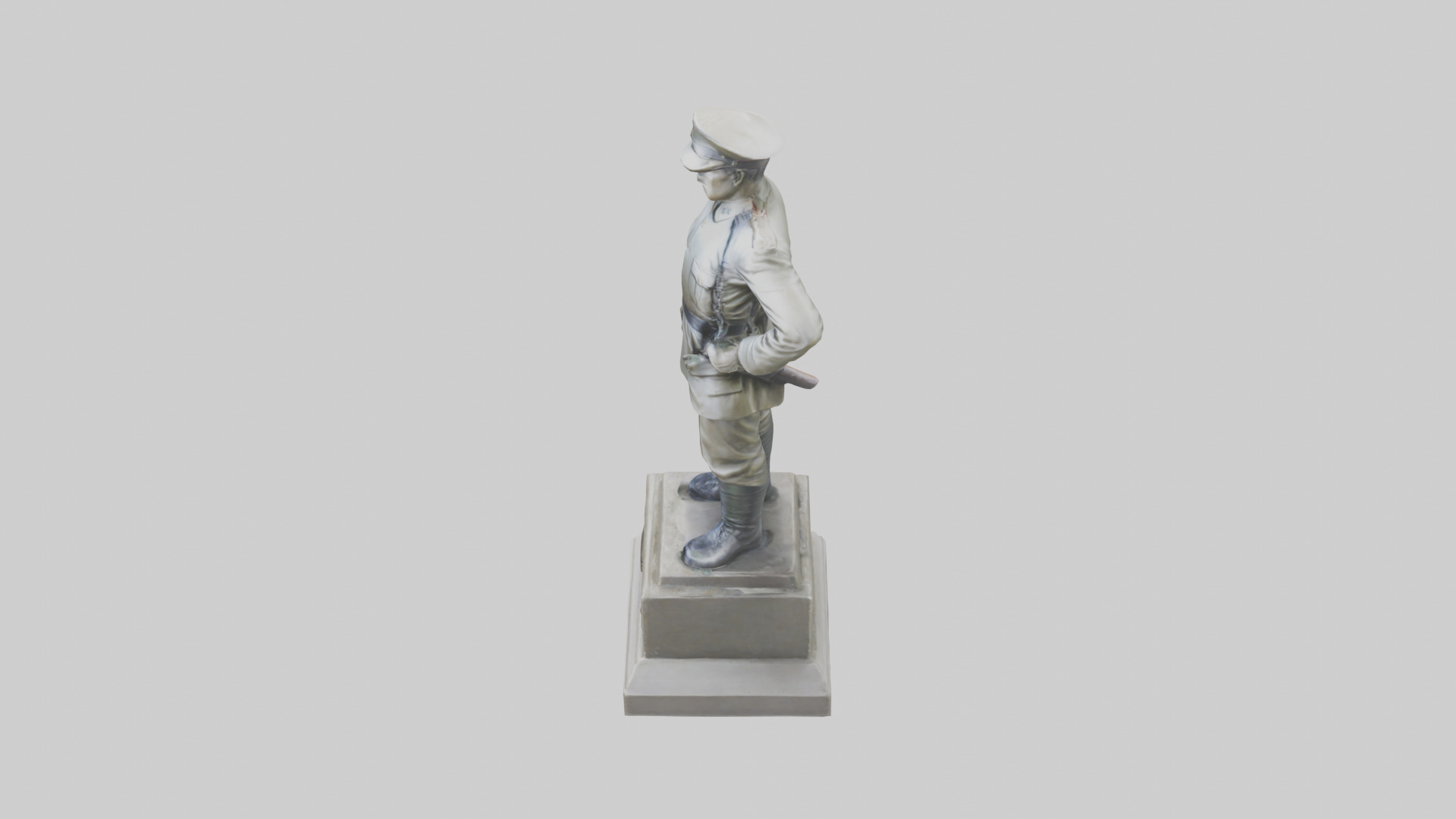 National Soldier Statue model Low-poly 3D model_17