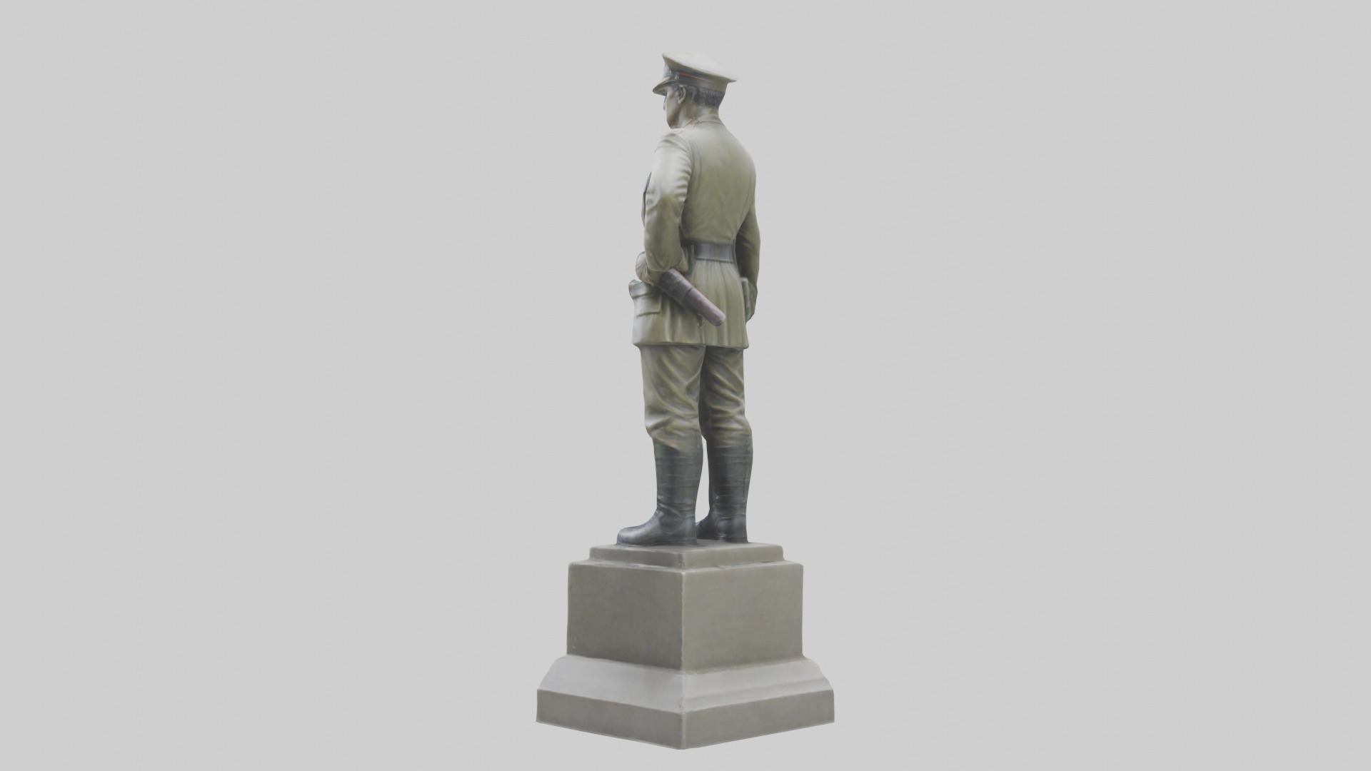 National Soldier Statue model Low-poly 3D model_3
