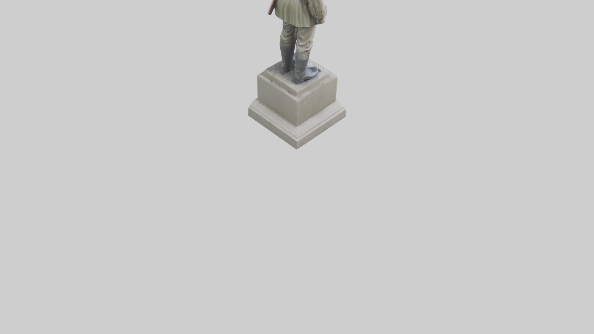 National Soldier Statue model Low-poly 3D model_6