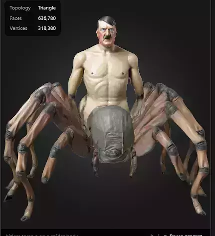 hitler spider avatar mesh