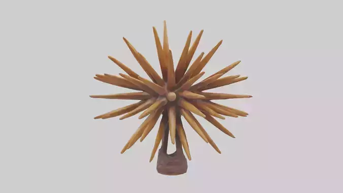 Natural Burst Sculpture statue model