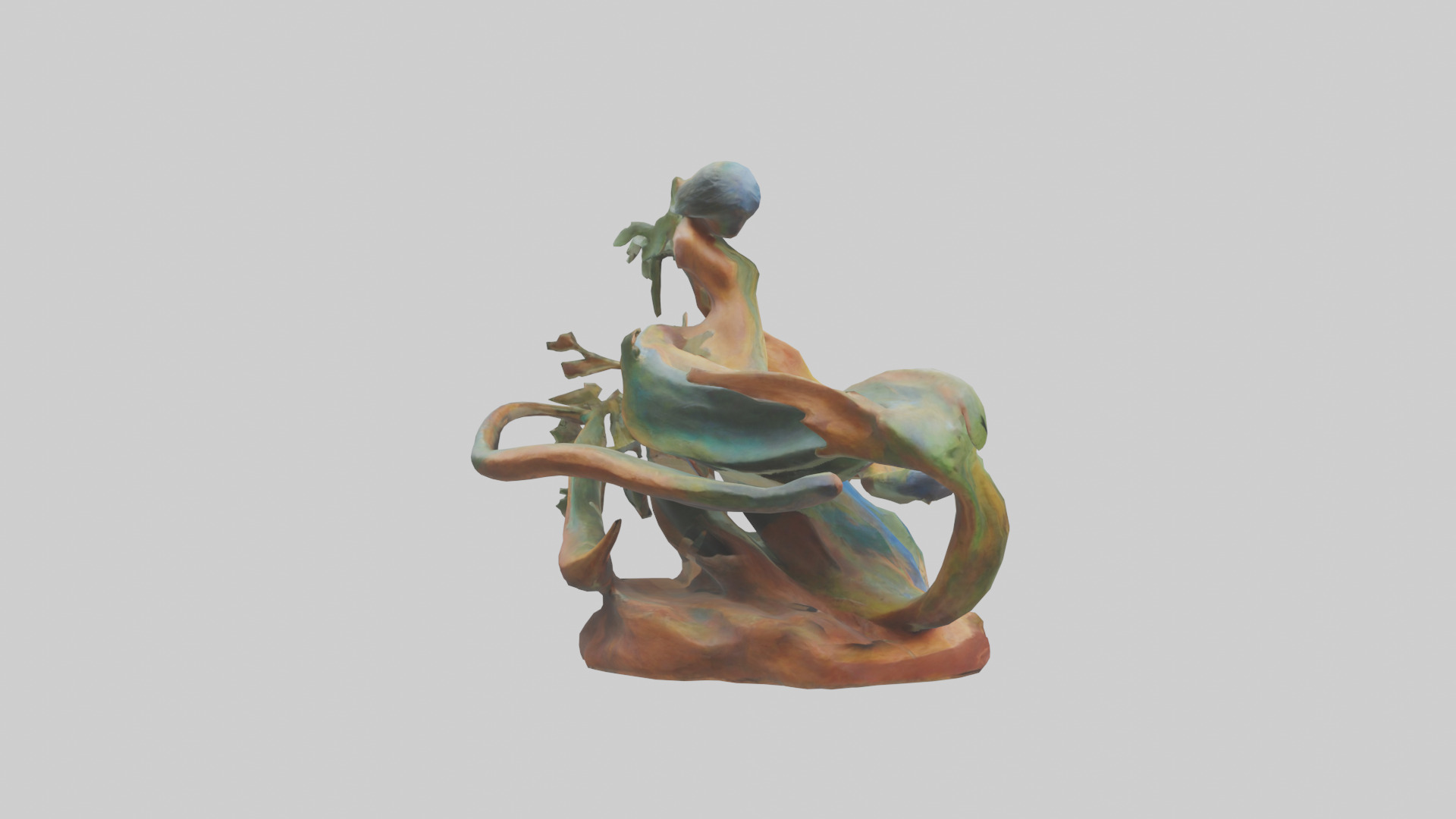 Natures Abstraction statue model Low-poly 3D model_13