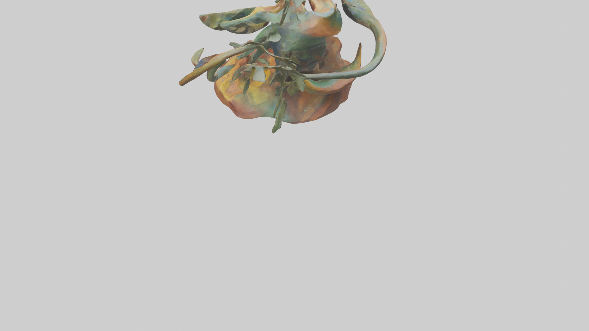 Natures Abstraction statue model Low-poly 3D model_4