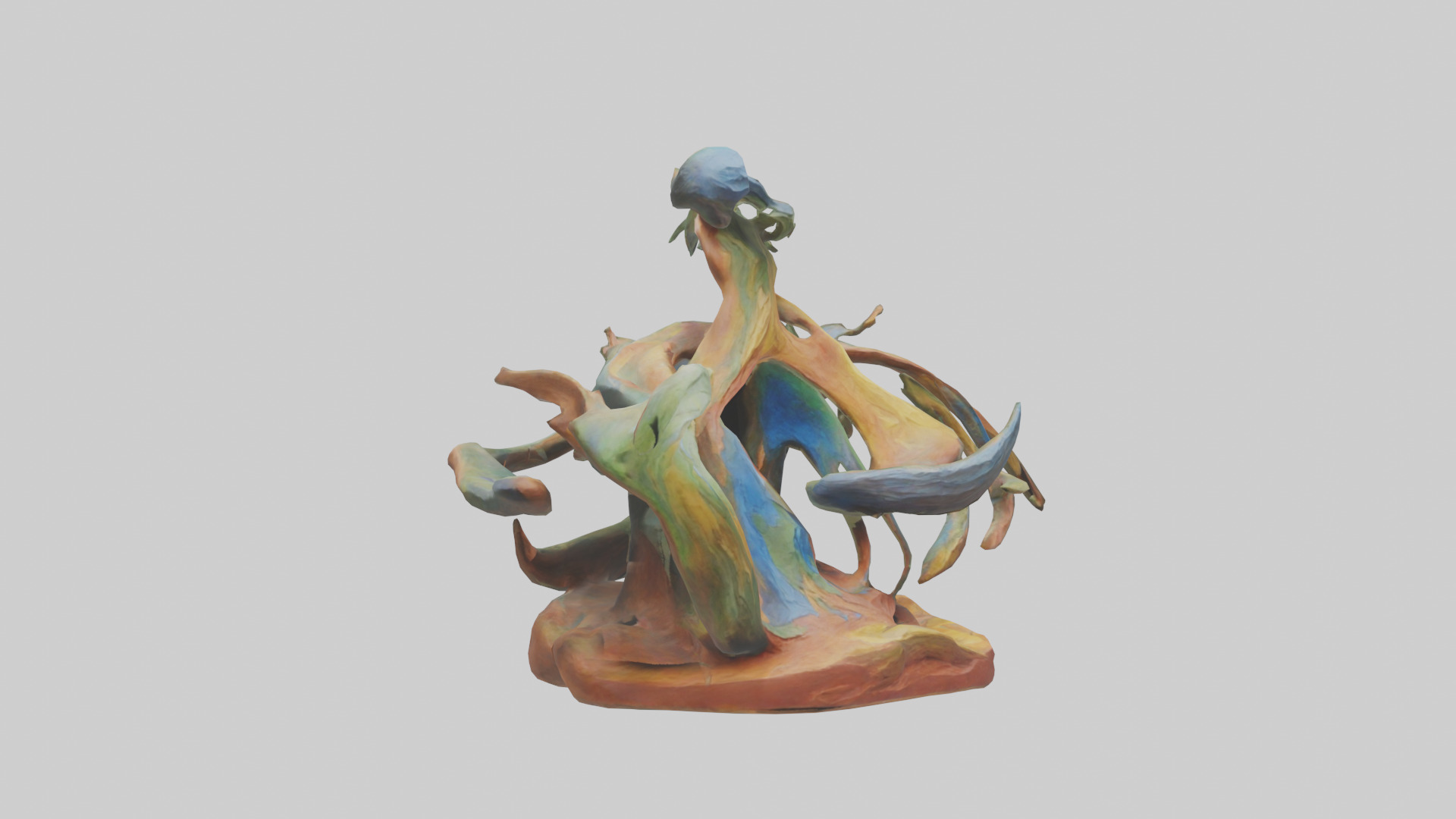 Natures Abstraction statue model Low-poly 3D model_8