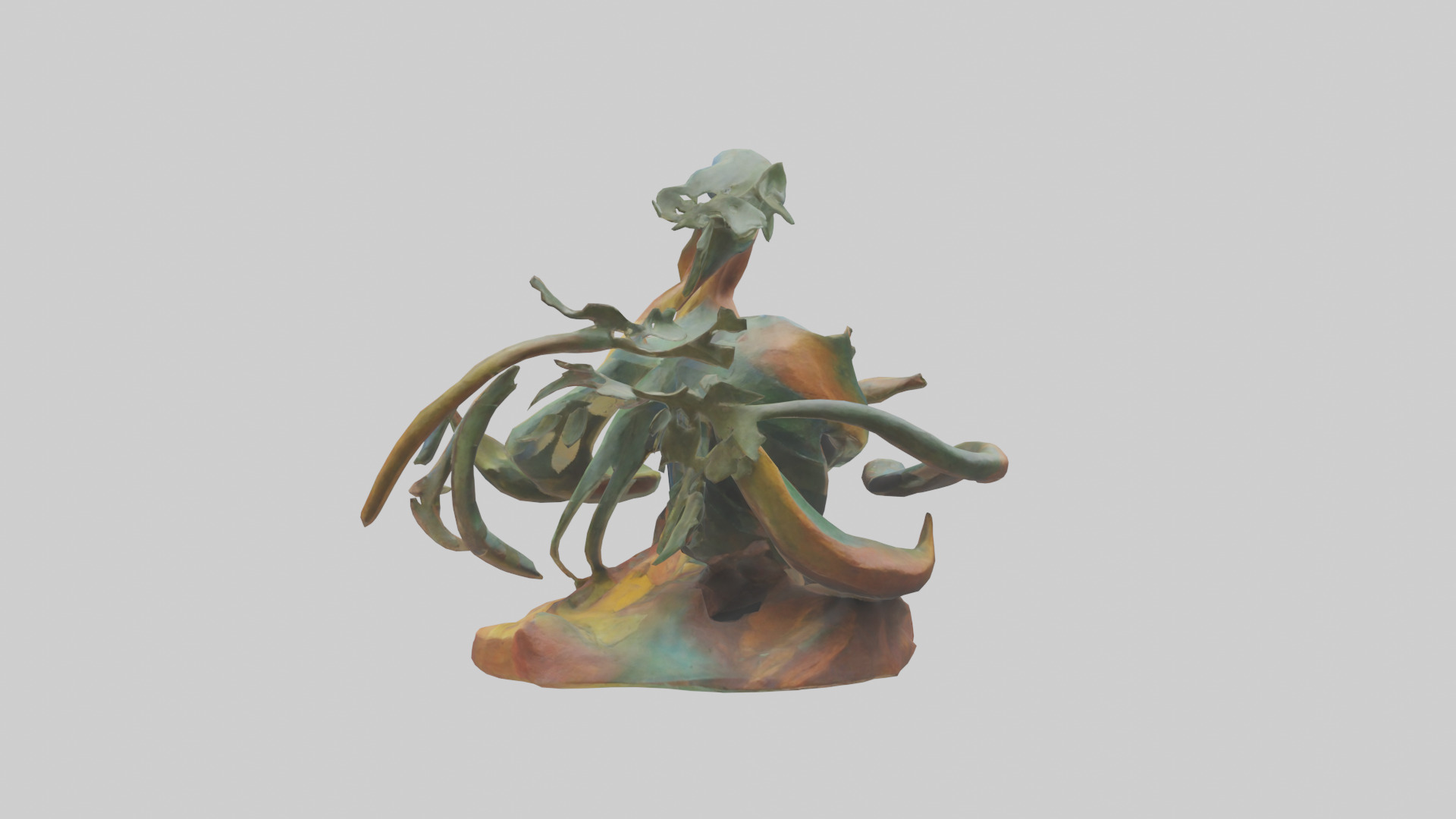 Natures Abstraction statue model Low-poly 3D model_2