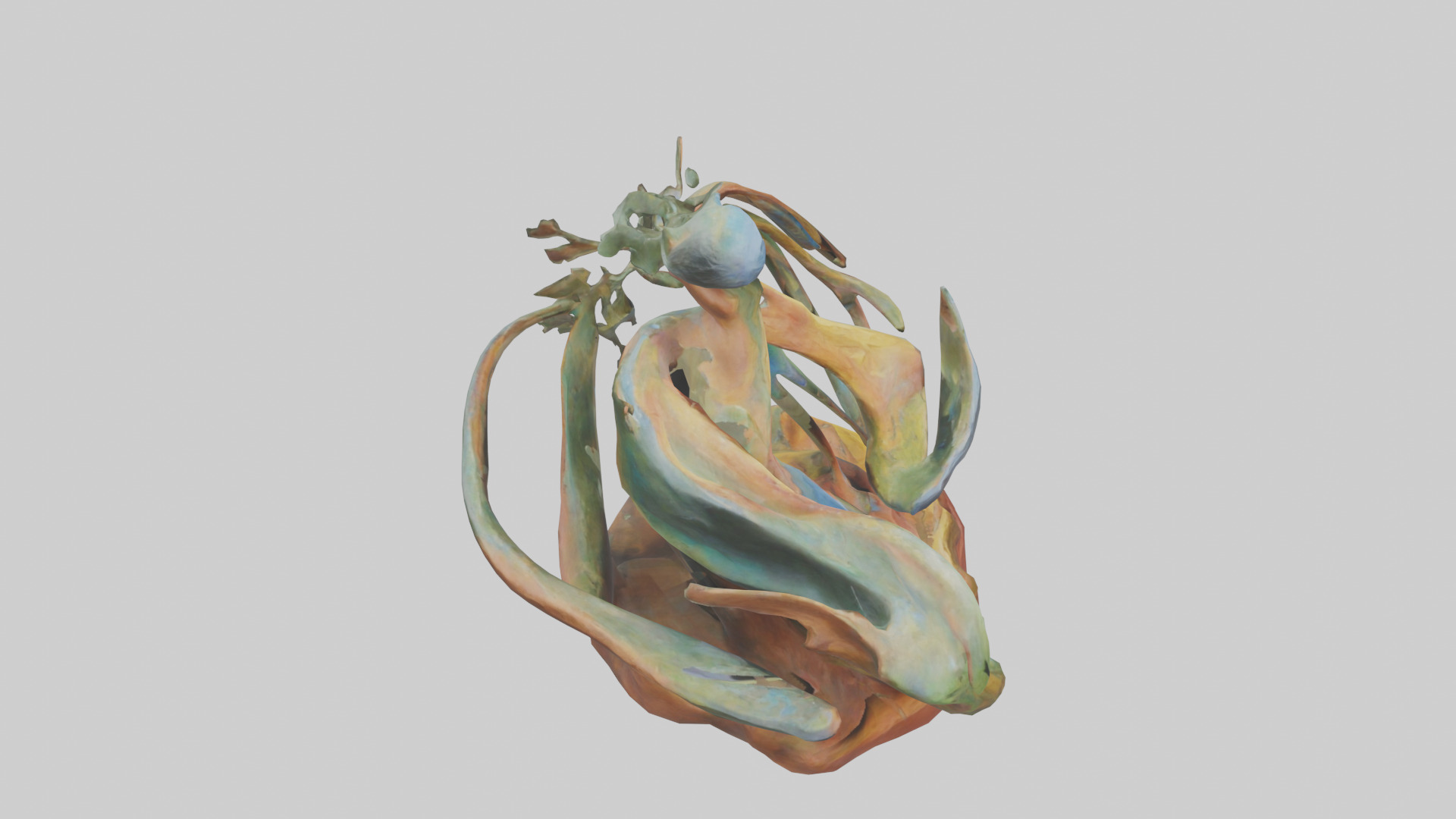 Natures Abstraction statue model Low-poly 3D model_18