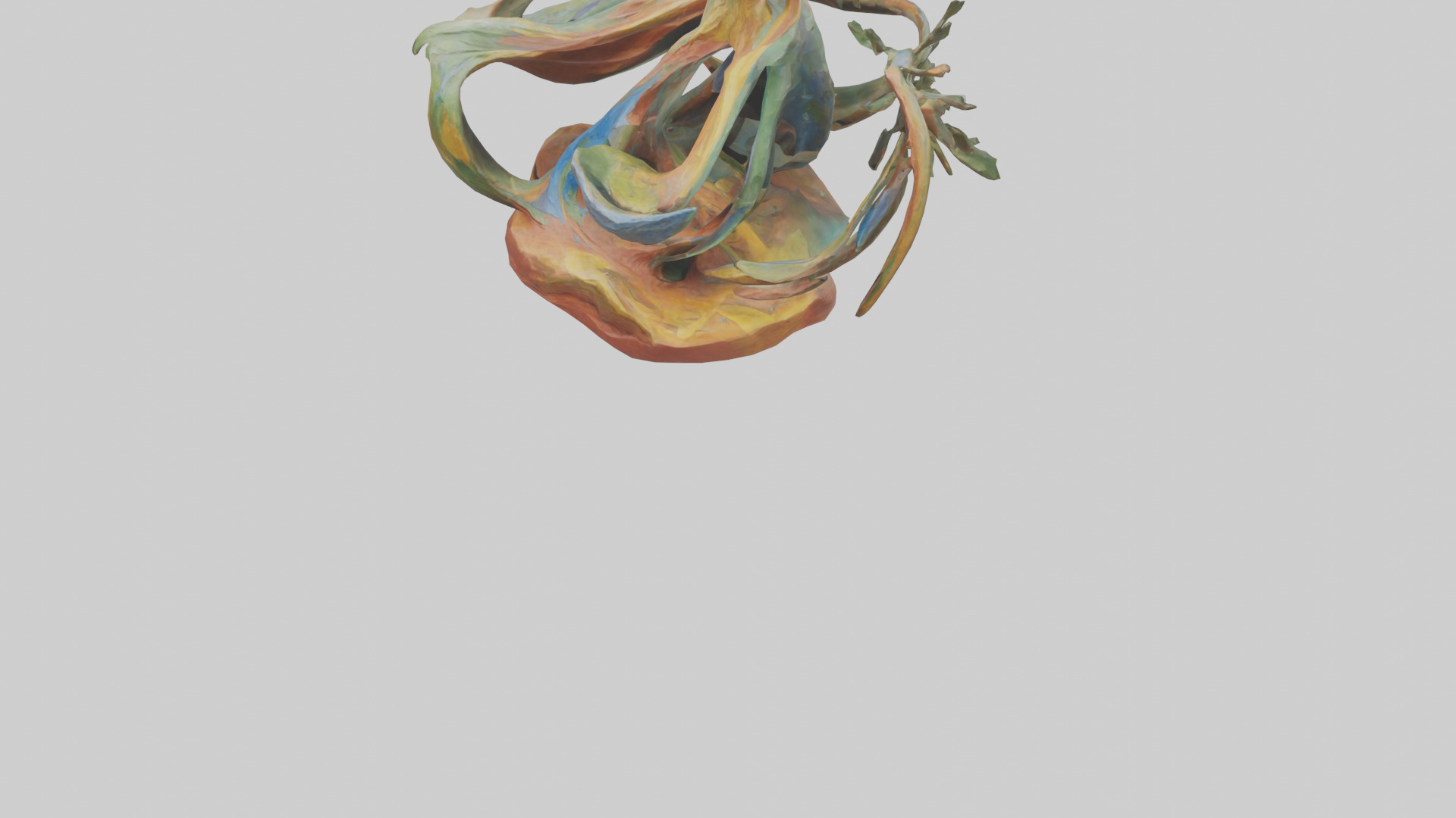 Natures Abstraction statue model Low-poly 3D model_6