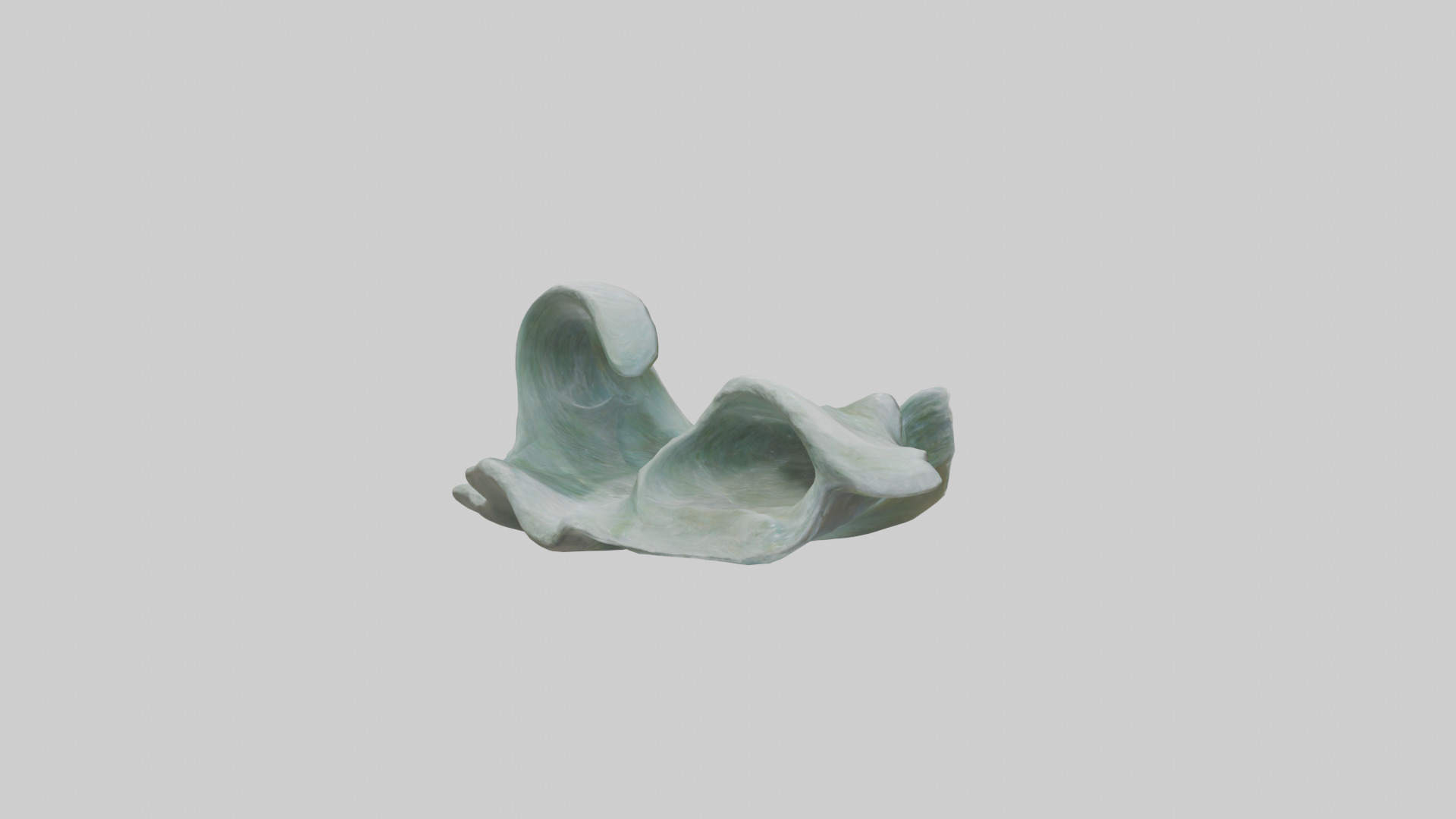 Natures Flowing Form statue model Low-poly 3D model_2