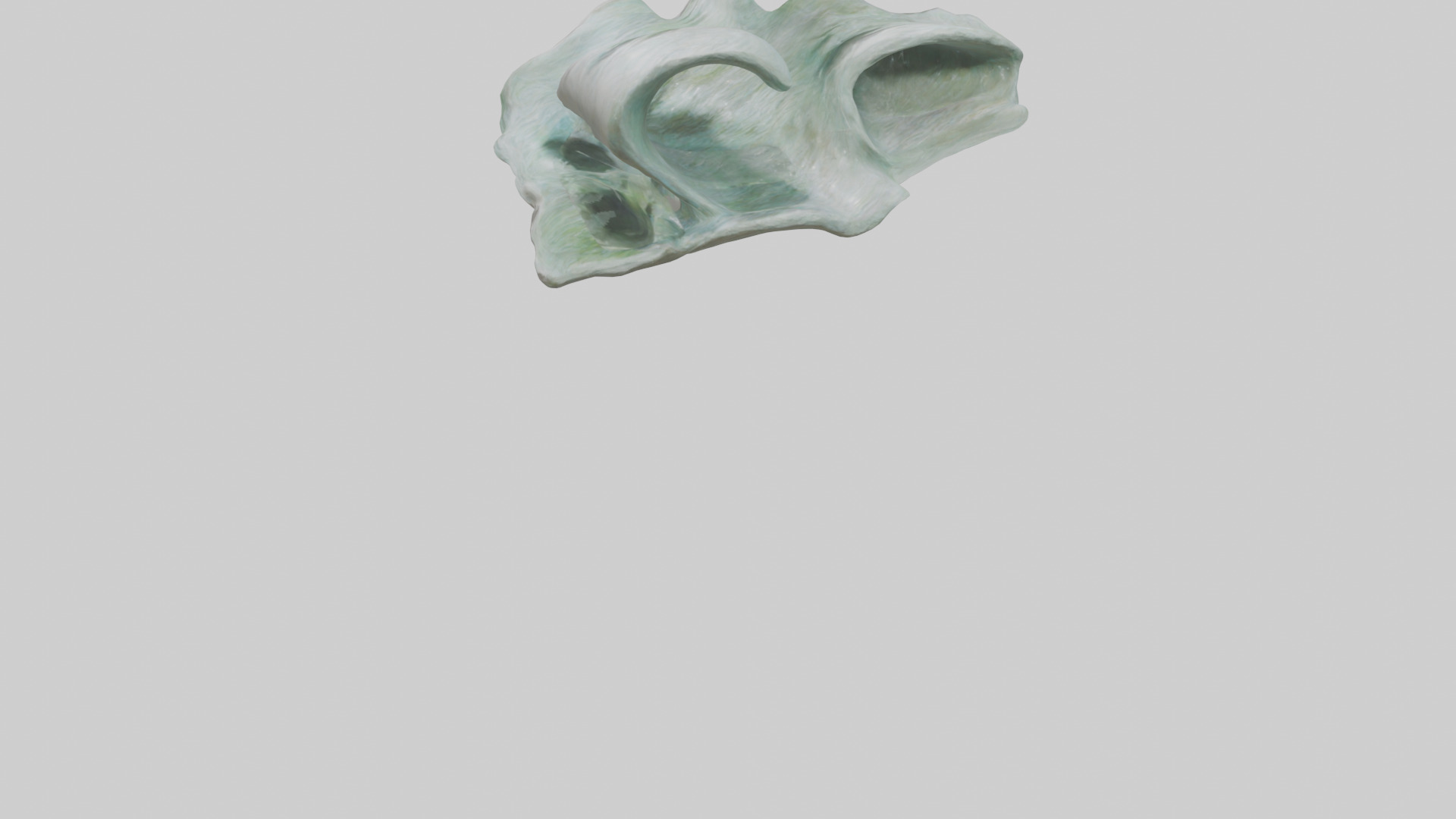 Natures Flowing Form statue model Low-poly 3D model_3