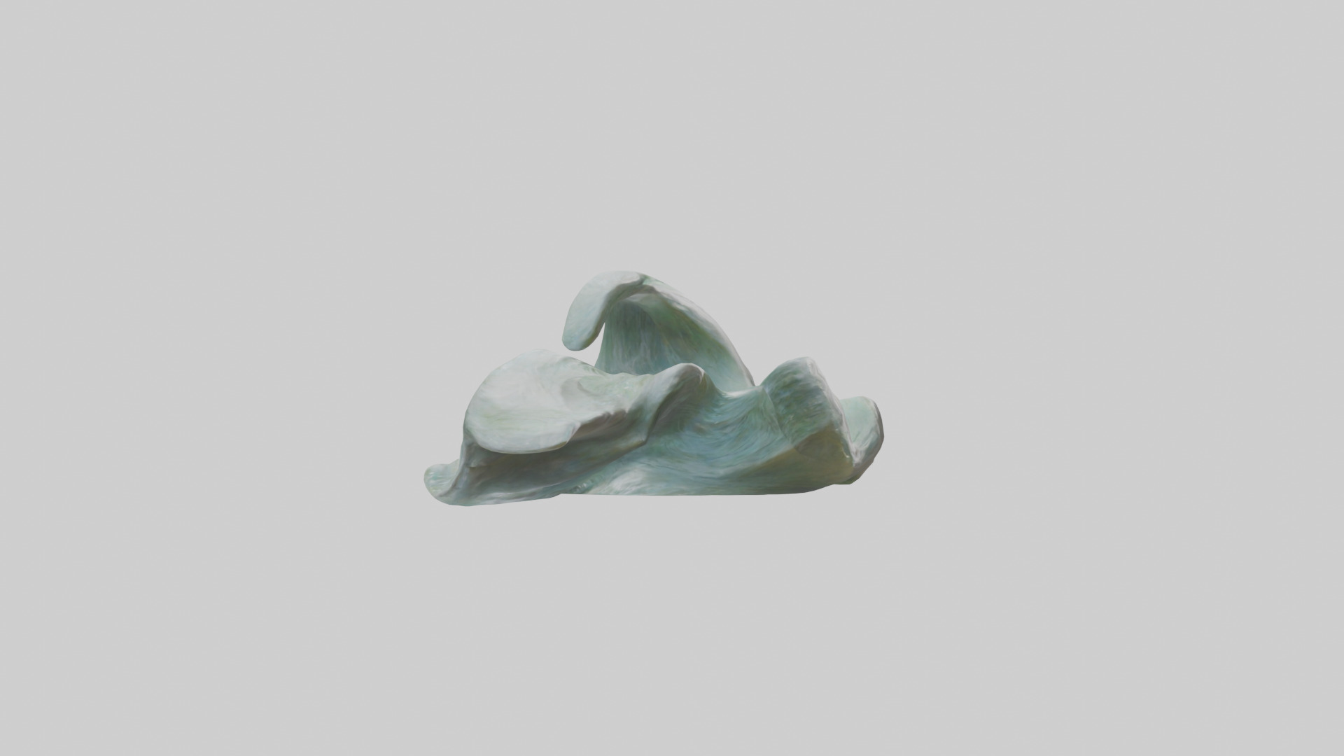 Natures Flowing Form statue model Low-poly 3D model_13