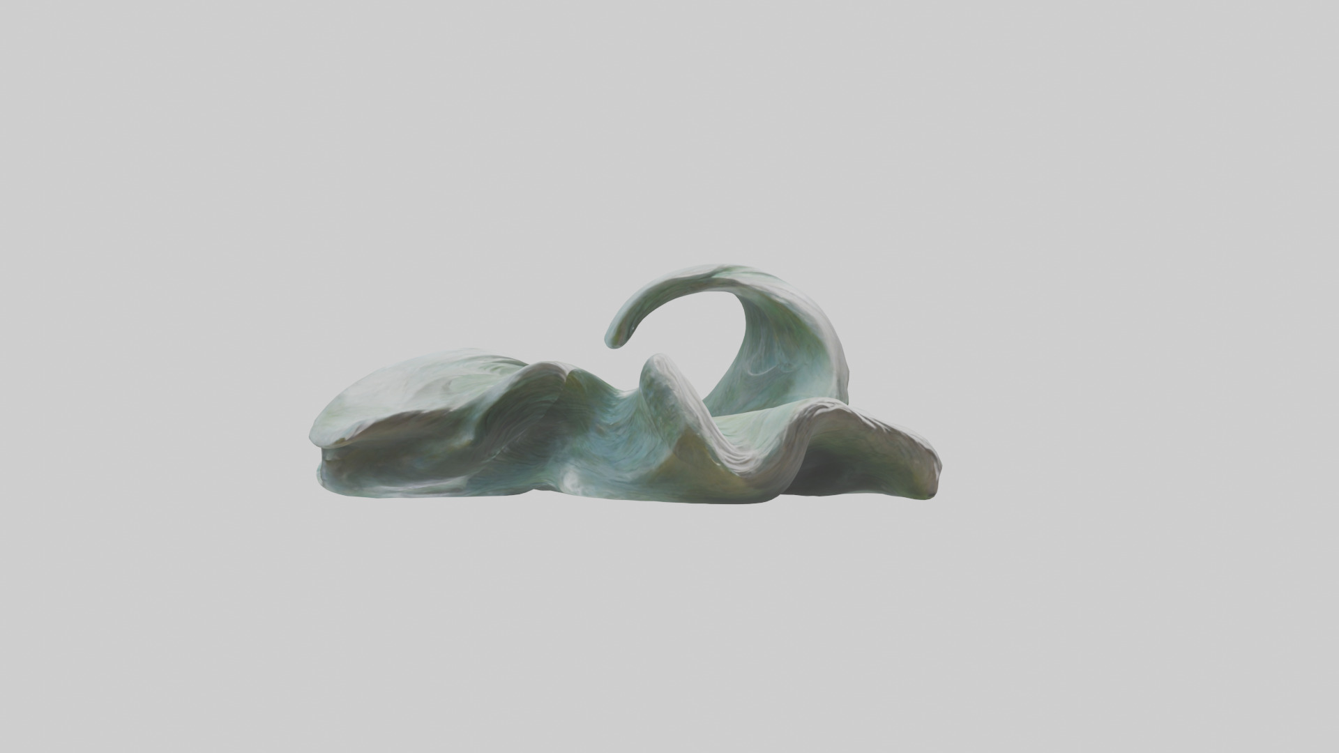 Natures Flowing Form statue model Low-poly 3D model_7