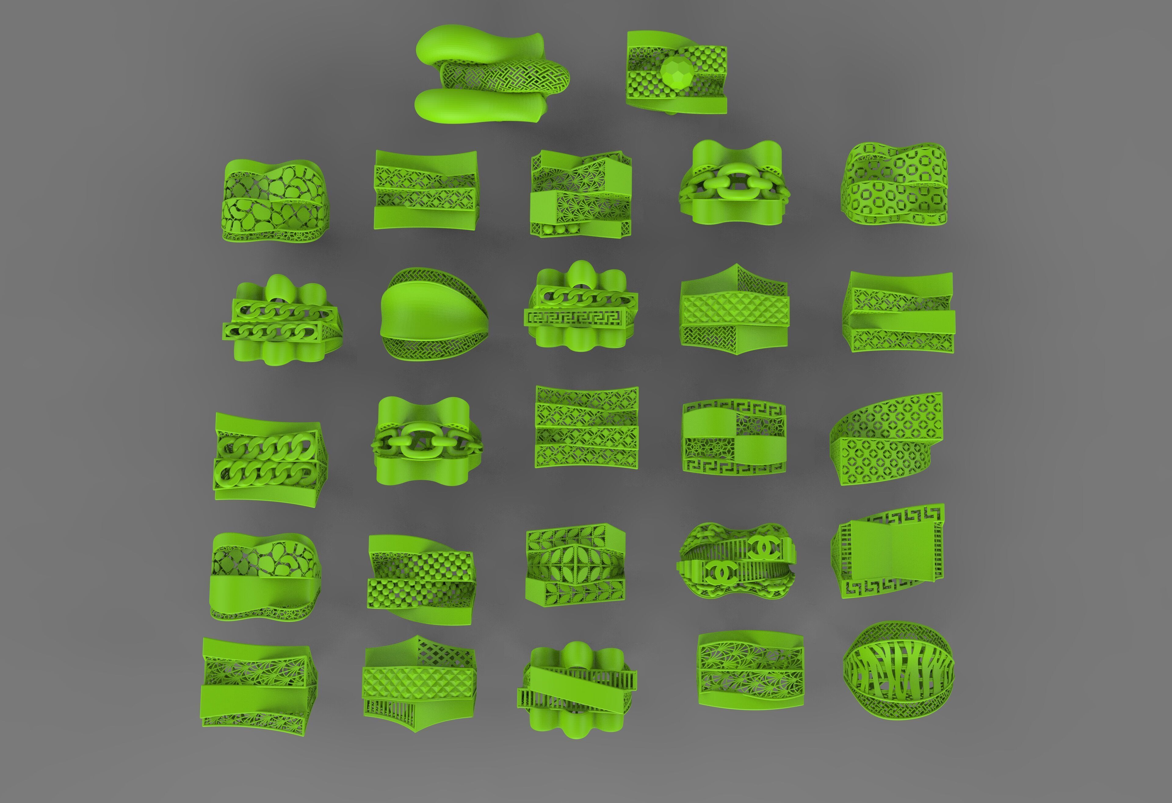 17 New Rings 3dm stl  high quality  3D print model_31