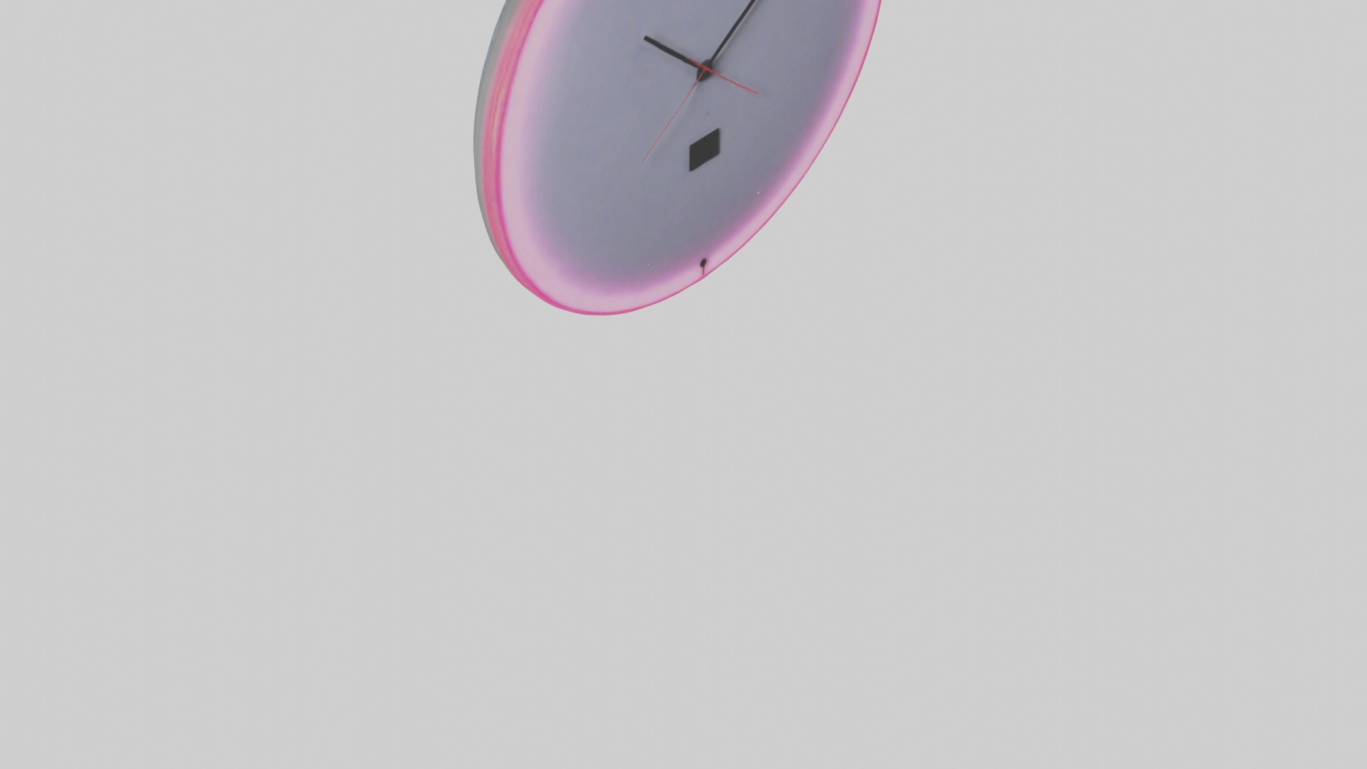 Neon Wall Clock model Low-poly 3D model_6