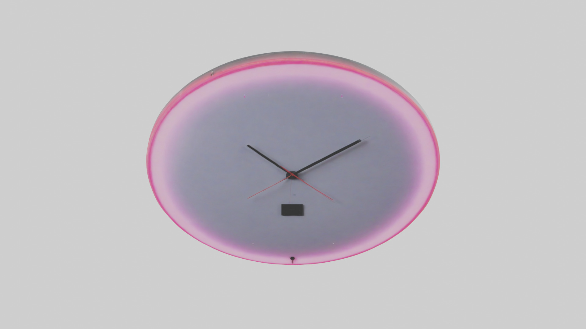 Neon Wall Clock model Low-poly 3D model_15