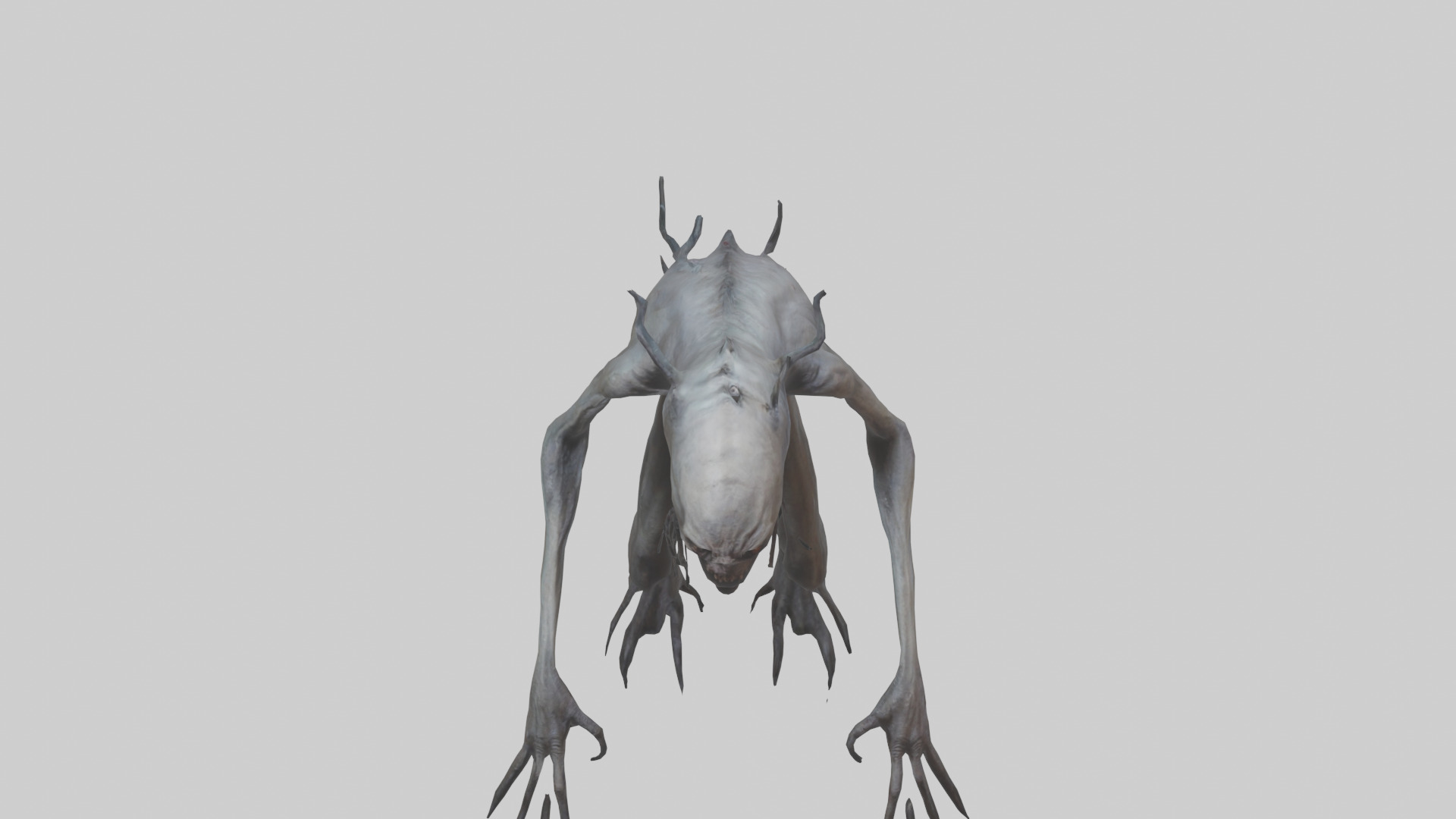 Nightmare creature model Low-poly 3D model_16