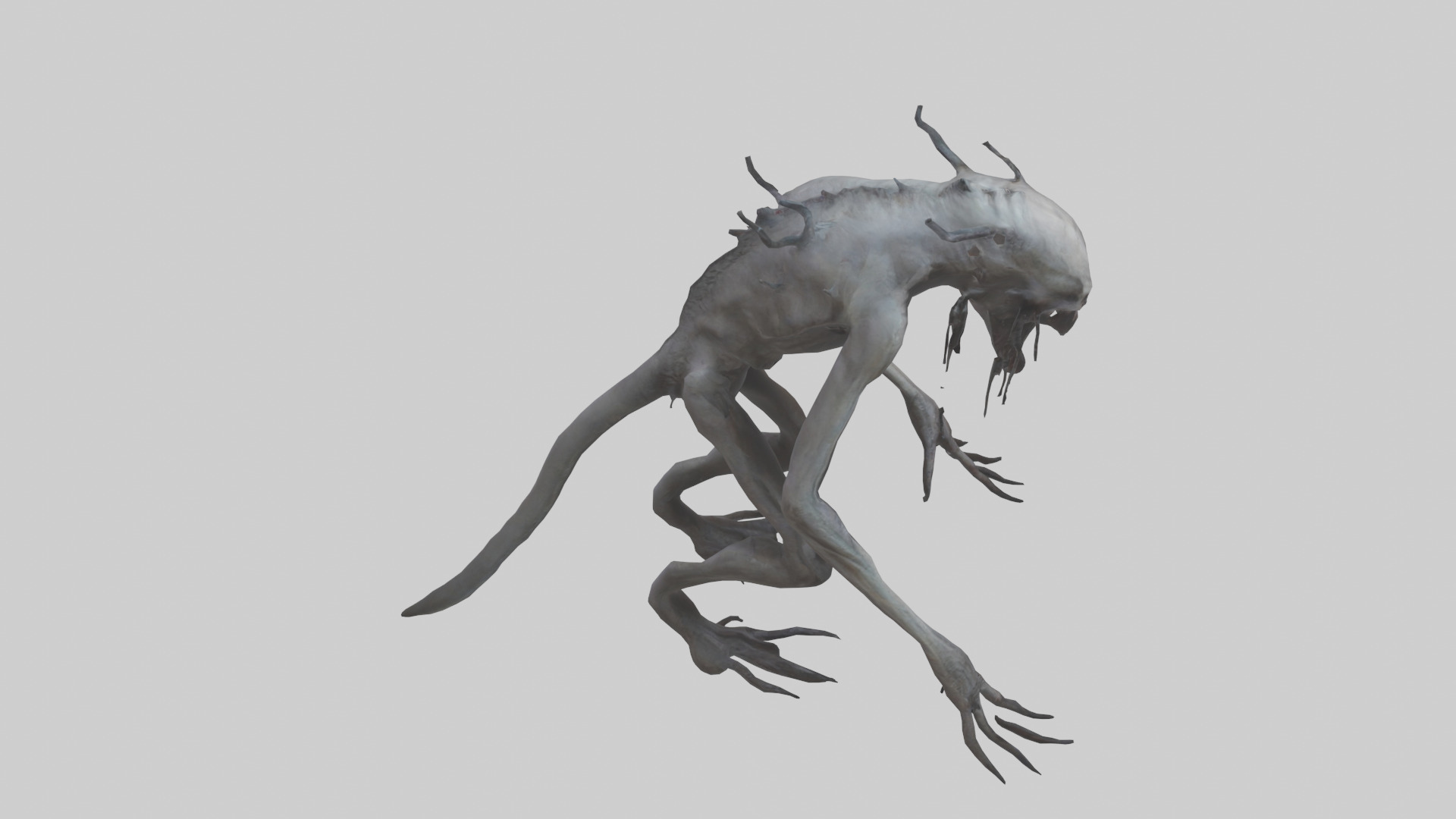 Nightmare creature model Low-poly 3D model_18