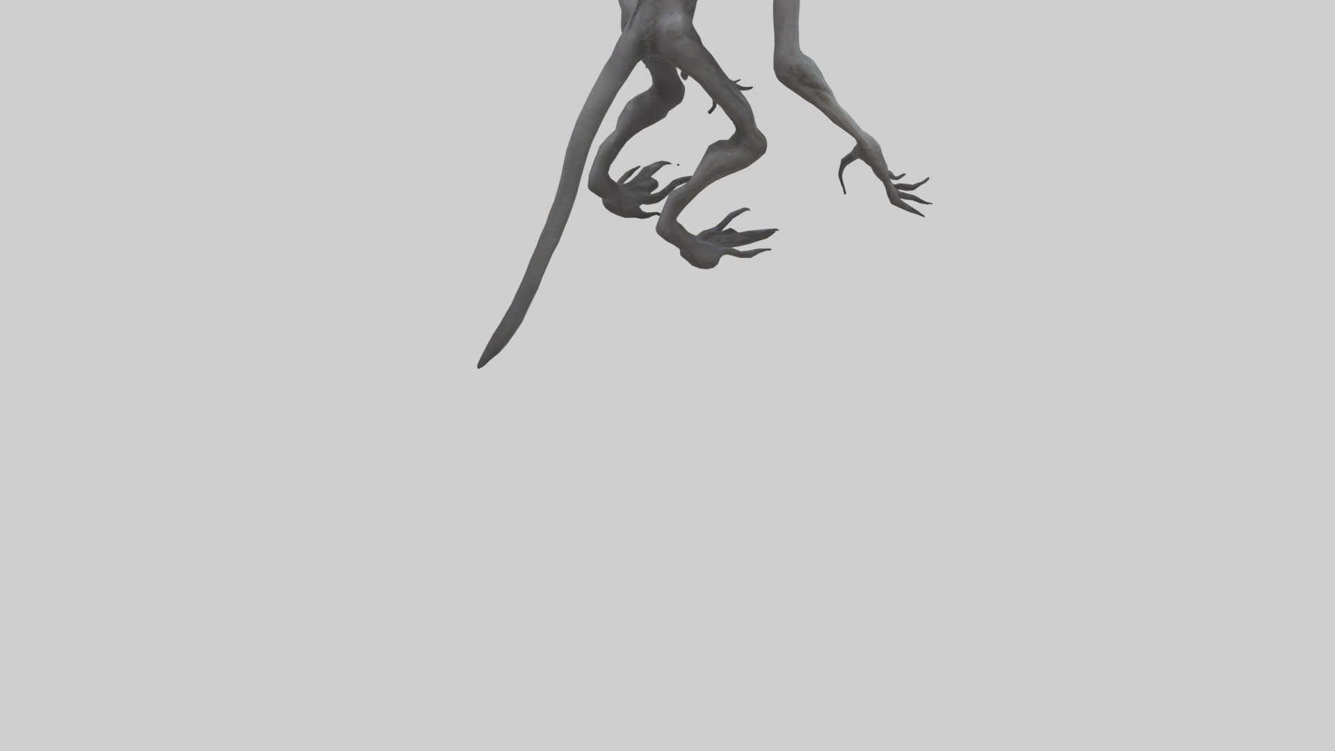 Nightmare creature model Low-poly 3D model_6