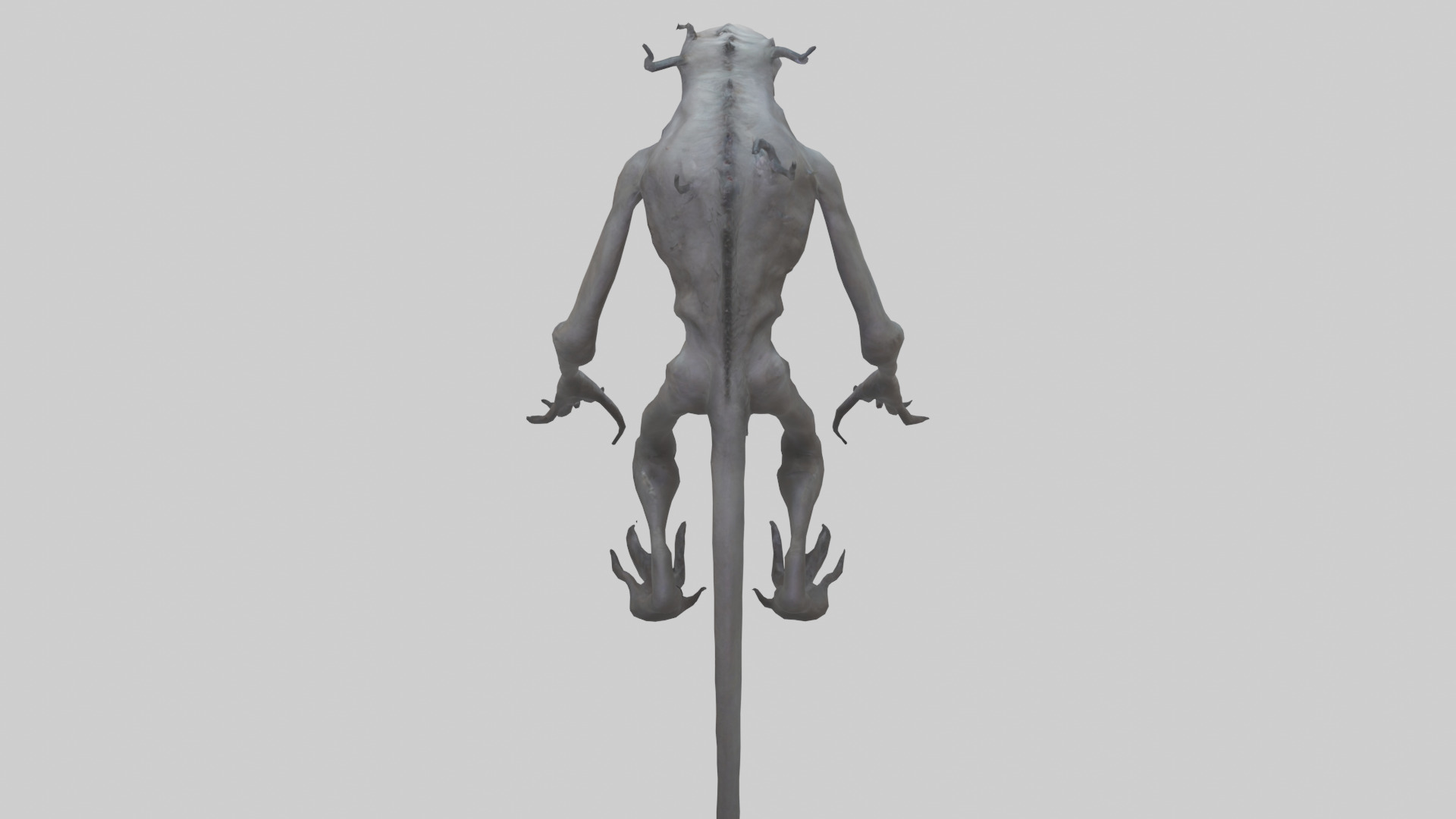Nightmare creature model Low-poly 3D model_15