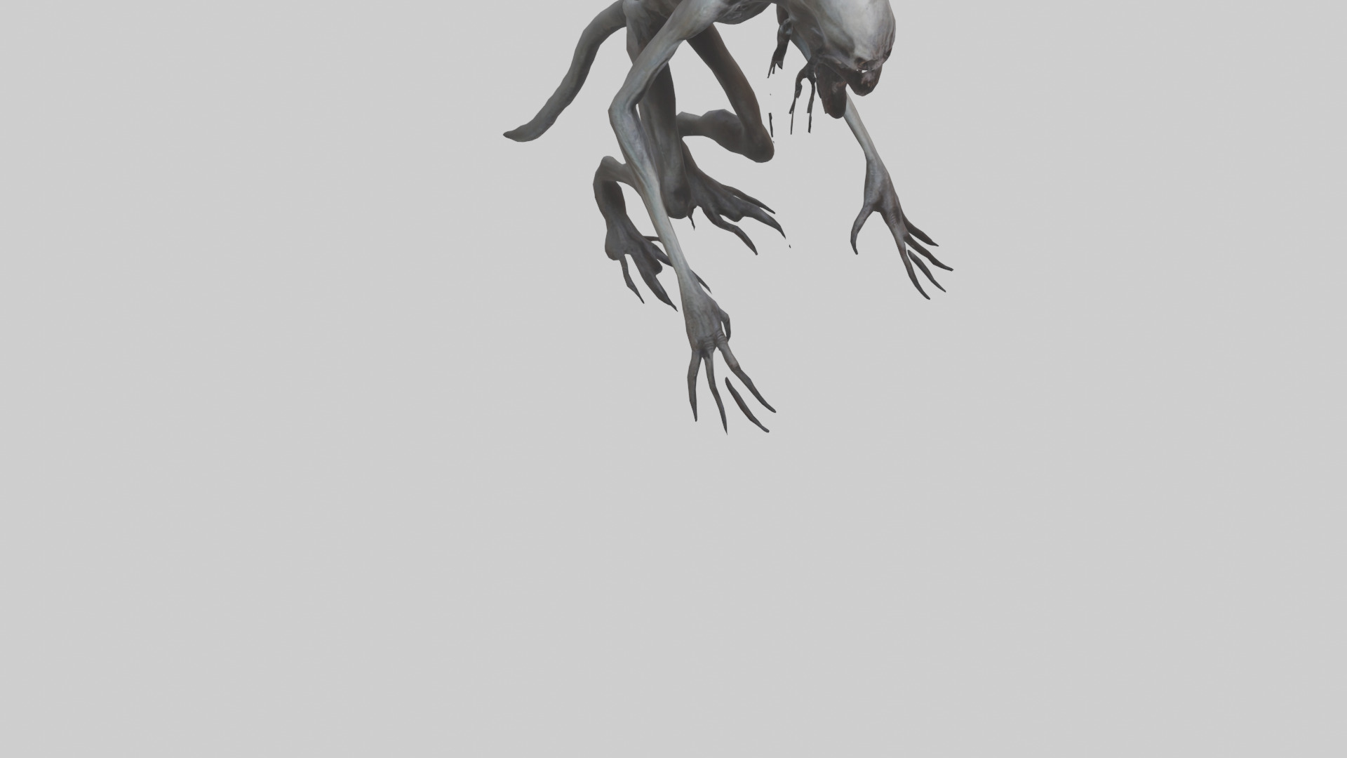 Nightmare creature model Low-poly 3D model_8