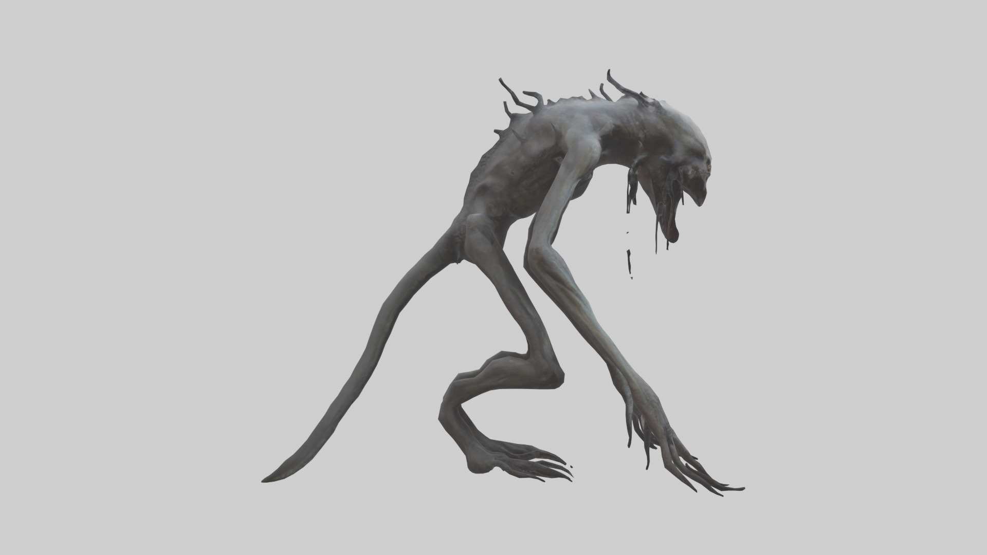 Nightmare creature model Low-poly 3D model_13
