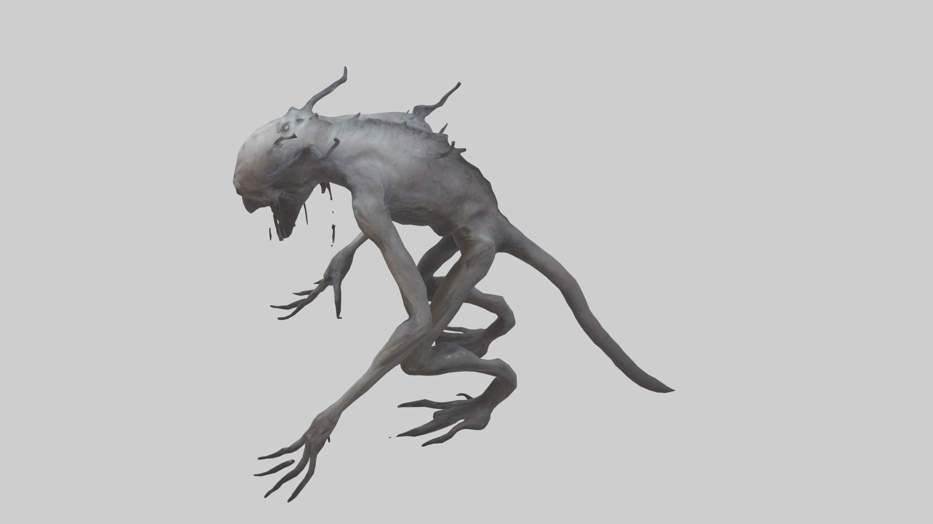 Nightmare creature model Low-poly 3D model_17