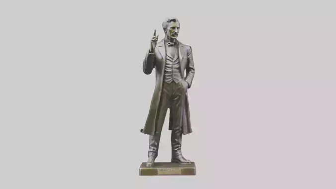 Nikola Tesla statue model
