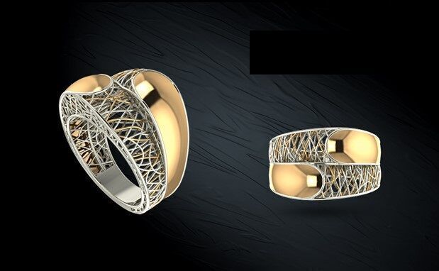 Twin ring 3D model_25