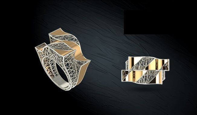 Twin ring 3D model_17