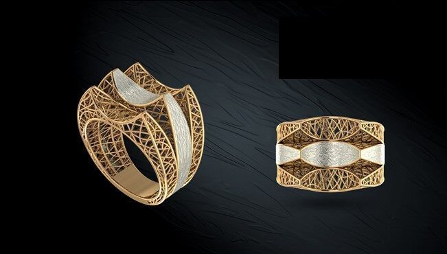 Twin ring 3D model_34