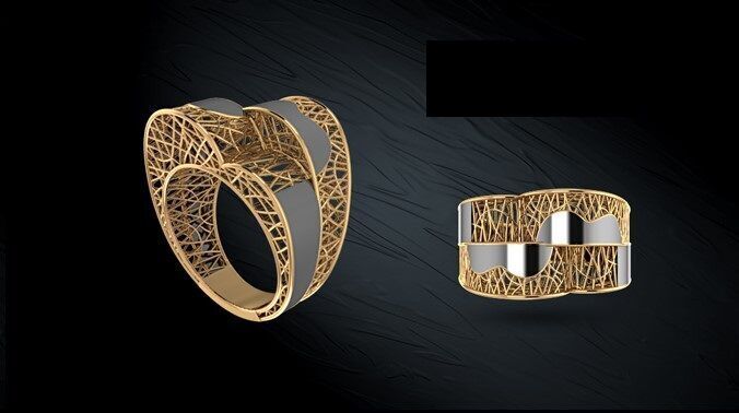 Twin ring 3D model_49