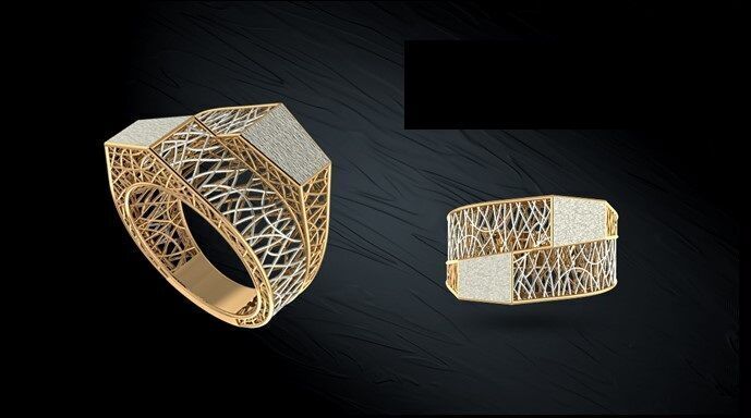 Twin ring 3D model_38