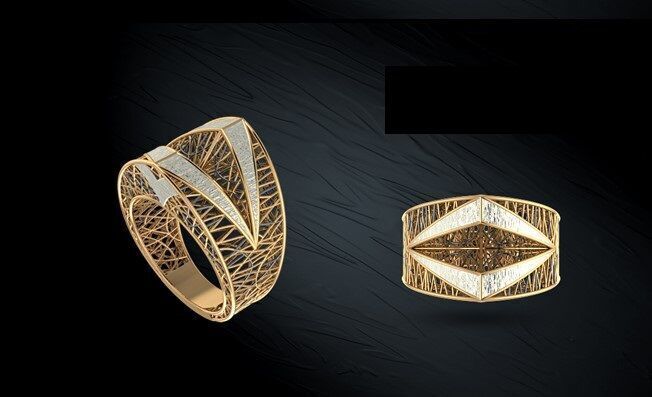Twin ring 3D model_23