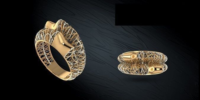 Twin ring 3D model_41