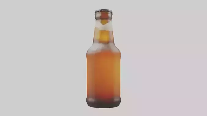 Nonalcoholic beer model Low-poly 3D model