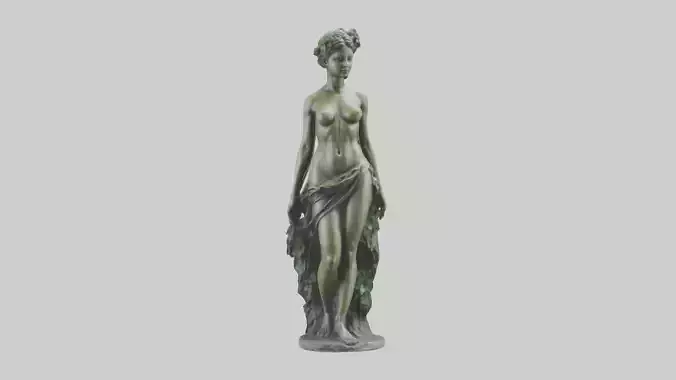 Nymph statue model