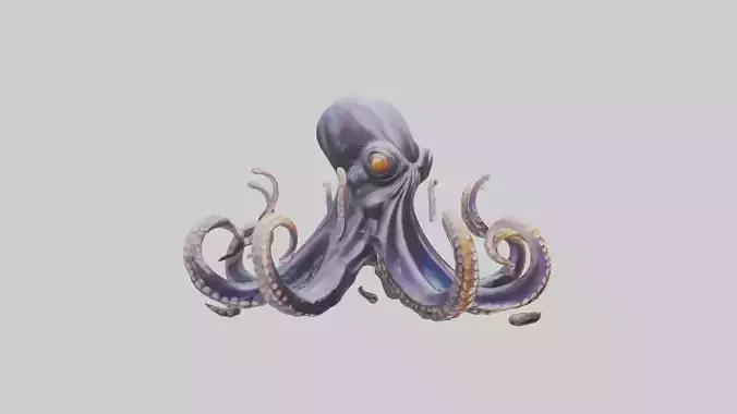 Octopus statue model