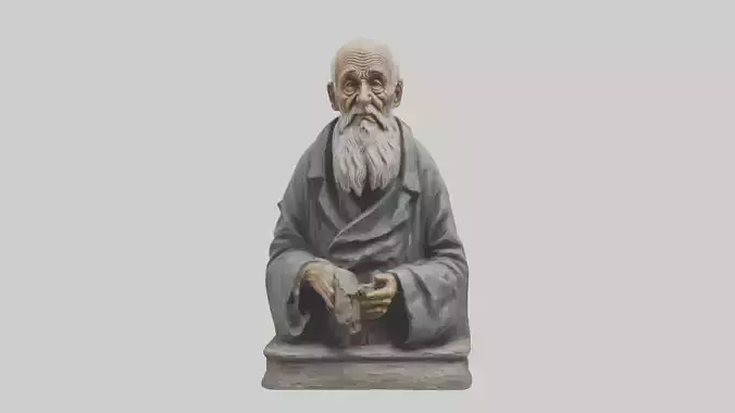 Old Man statue model