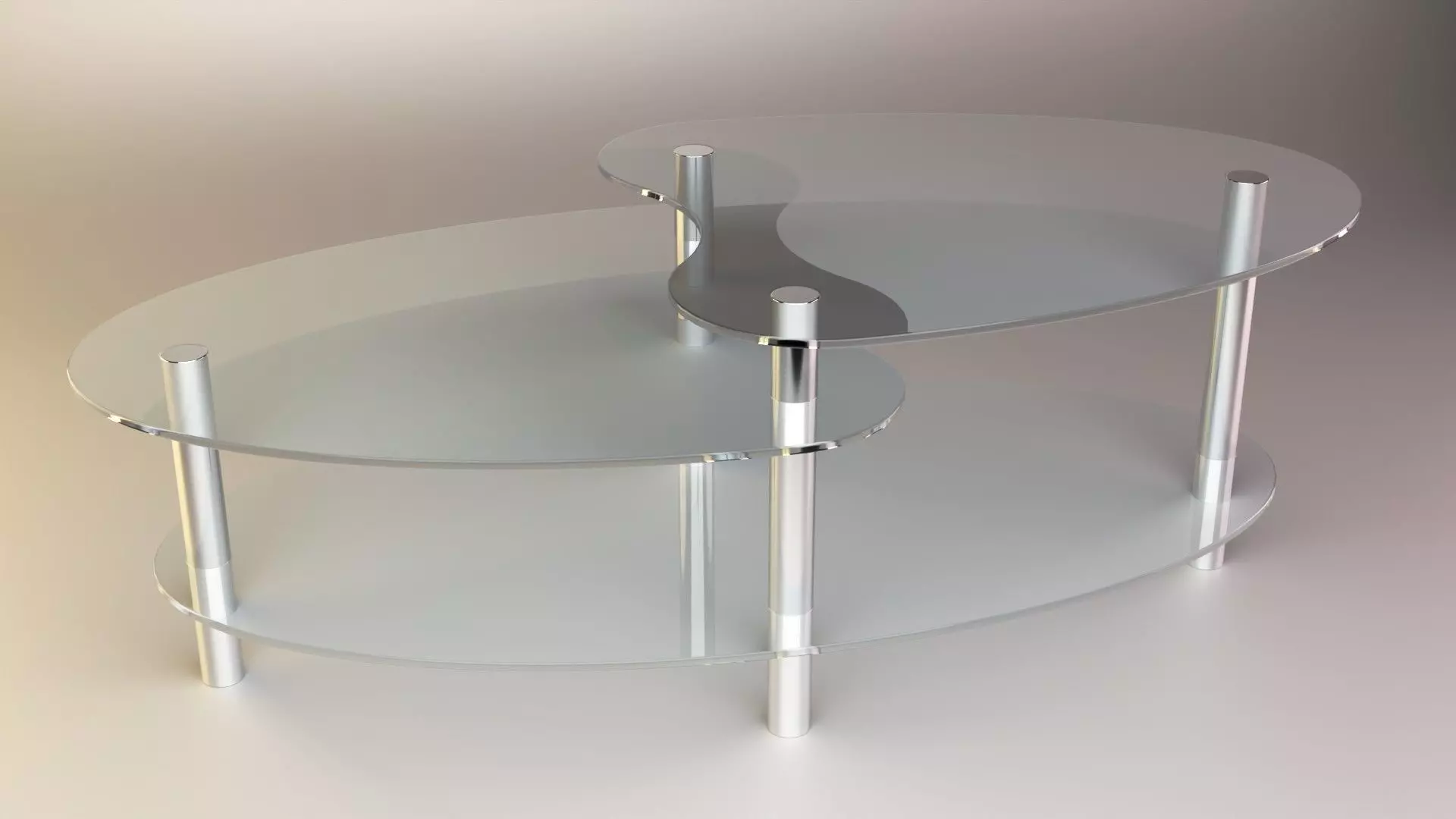 Glass Table Free 3D model