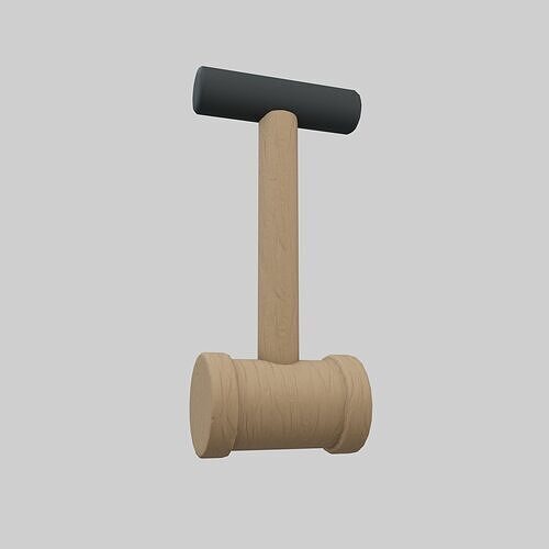 Platform Trap Hammer v1 002 Low-poly 3D model