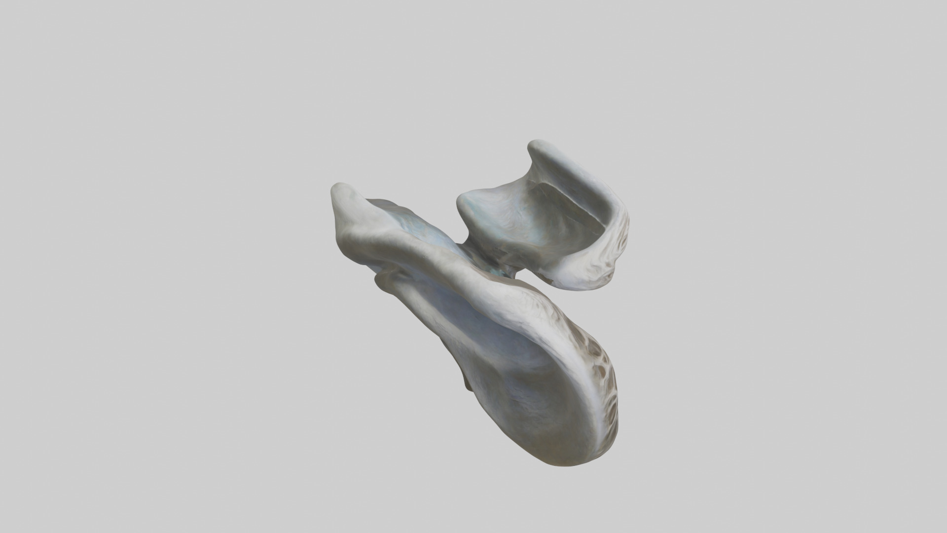 Organic Flow statue model Low-poly 3D model_18