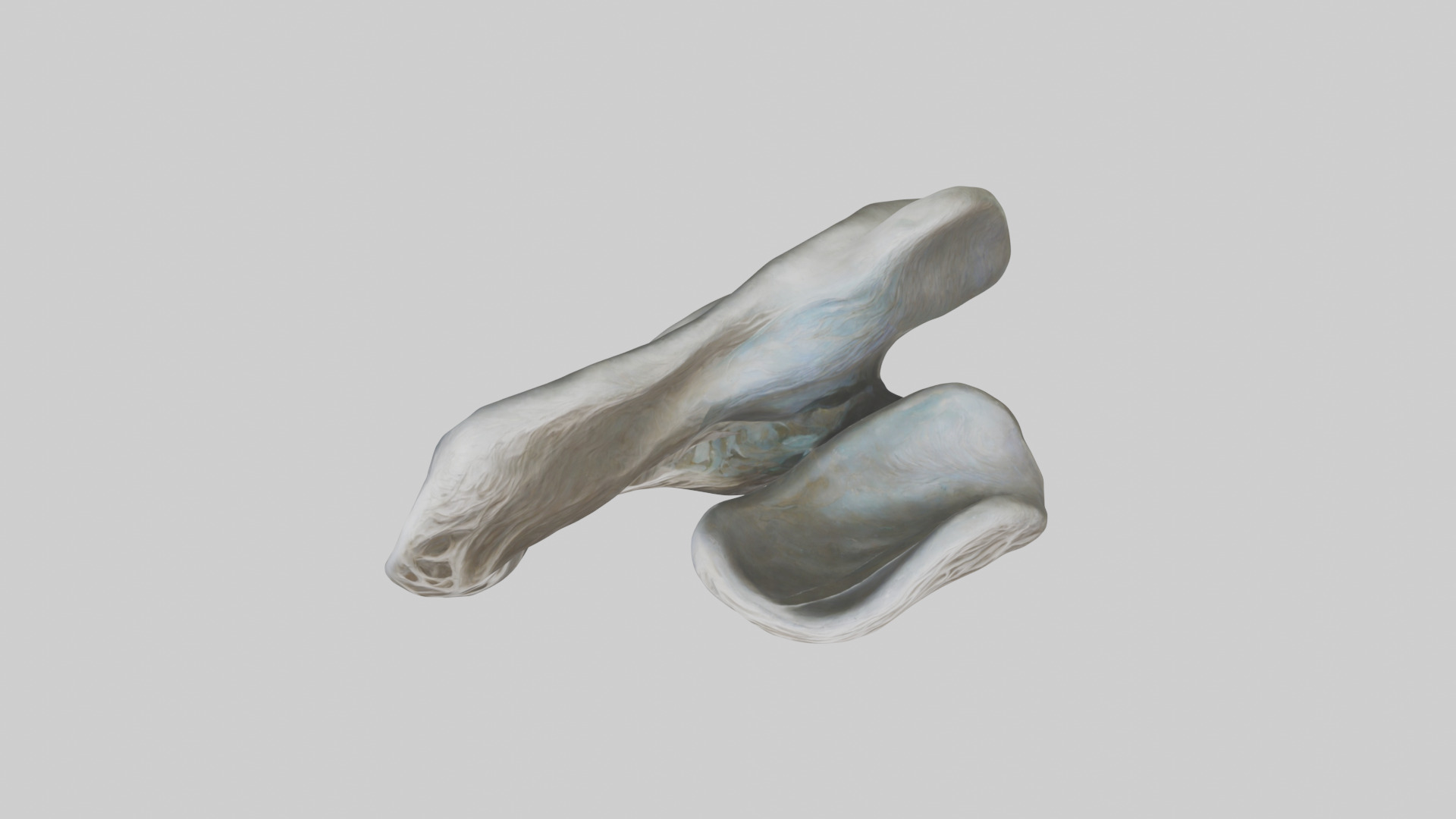 Organic Flow statue model Low-poly 3D model_14