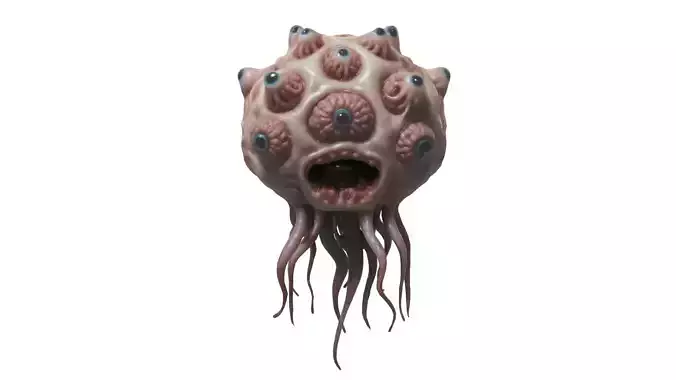 scary creature 01 Low-poly 3D model