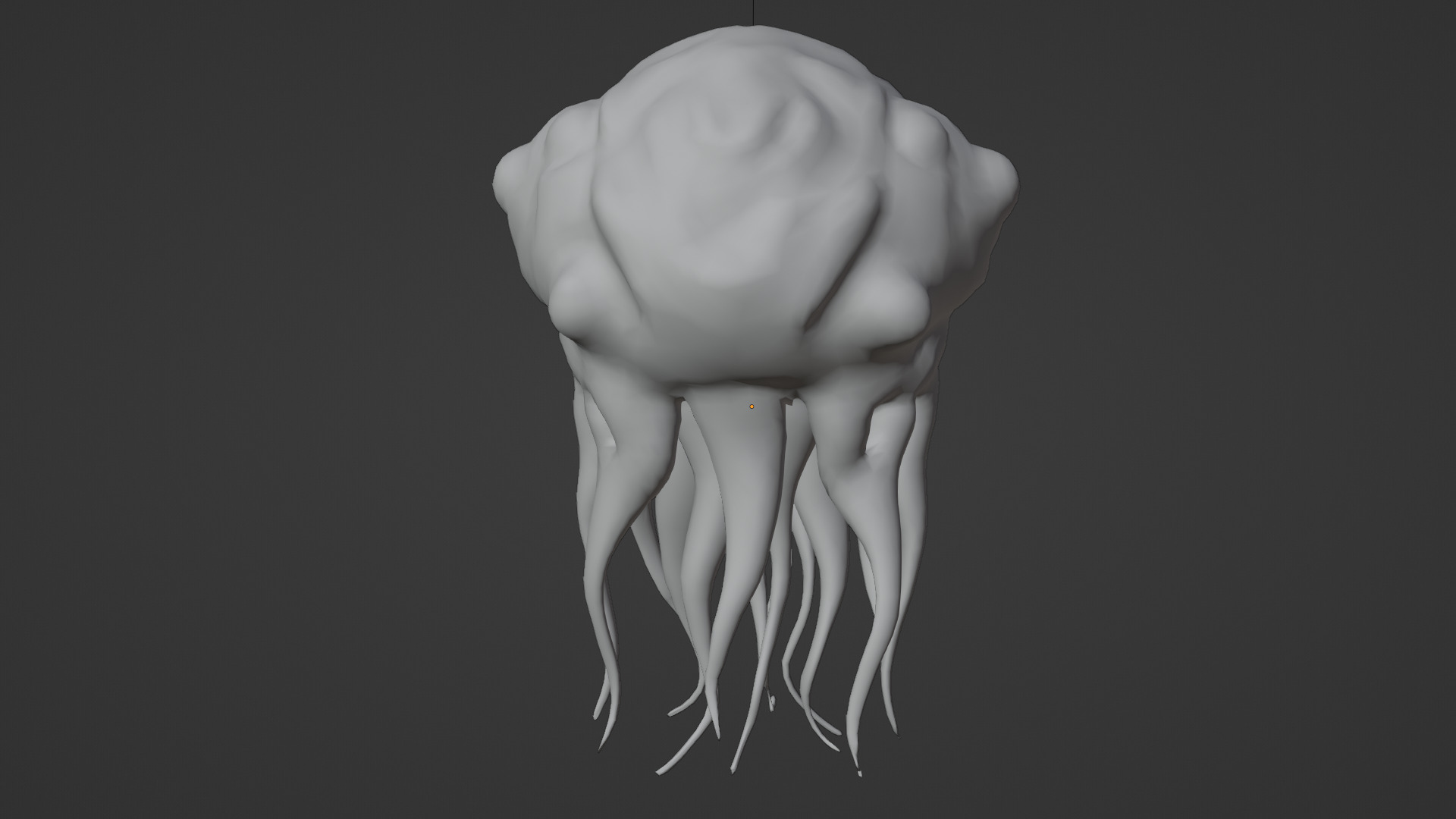 scary creature 02 Low-poly 3D model_4