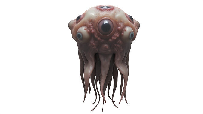 scary creature 02 Low-poly 3D model