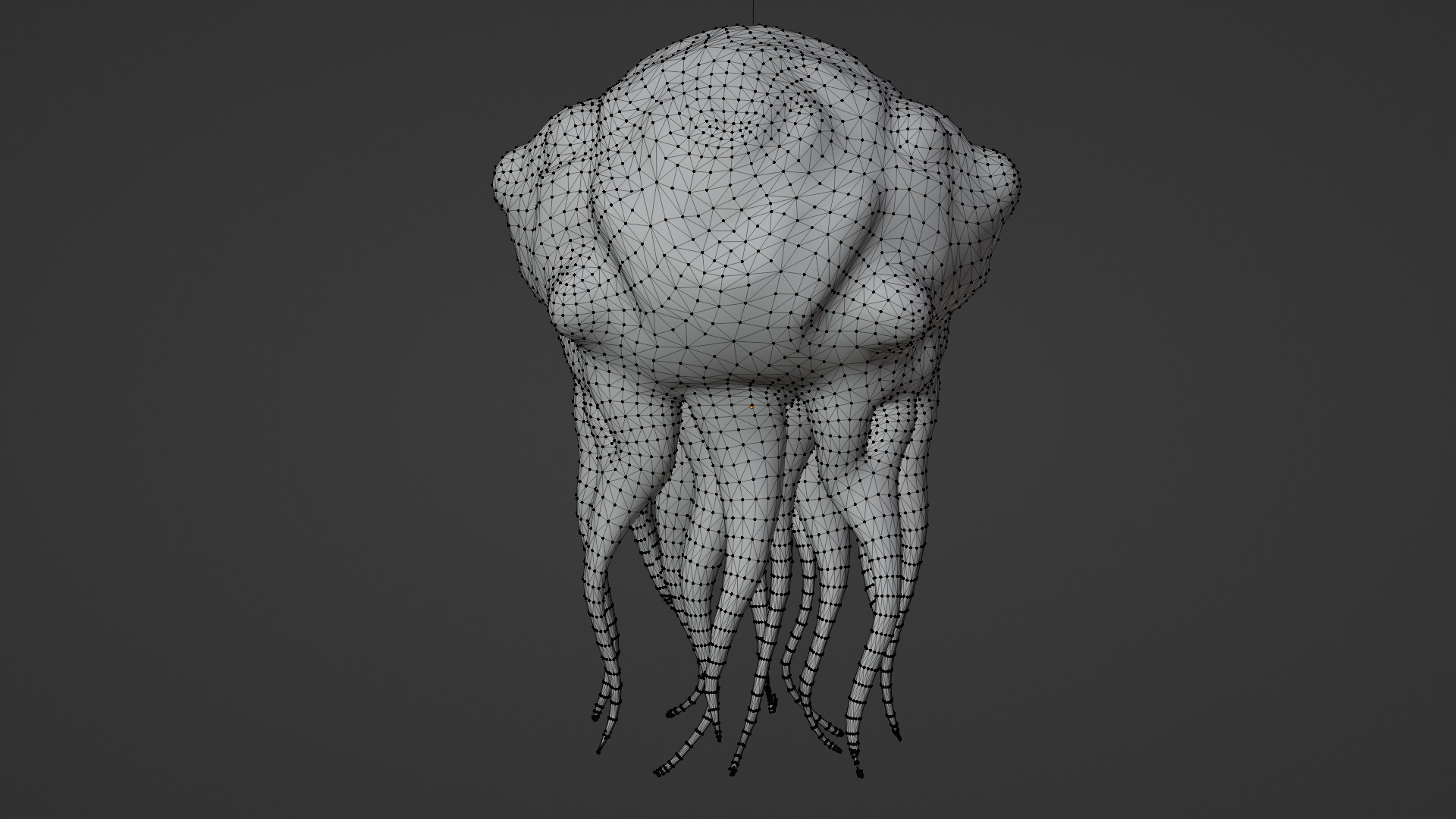 scary creature 02 Low-poly 3D model_5