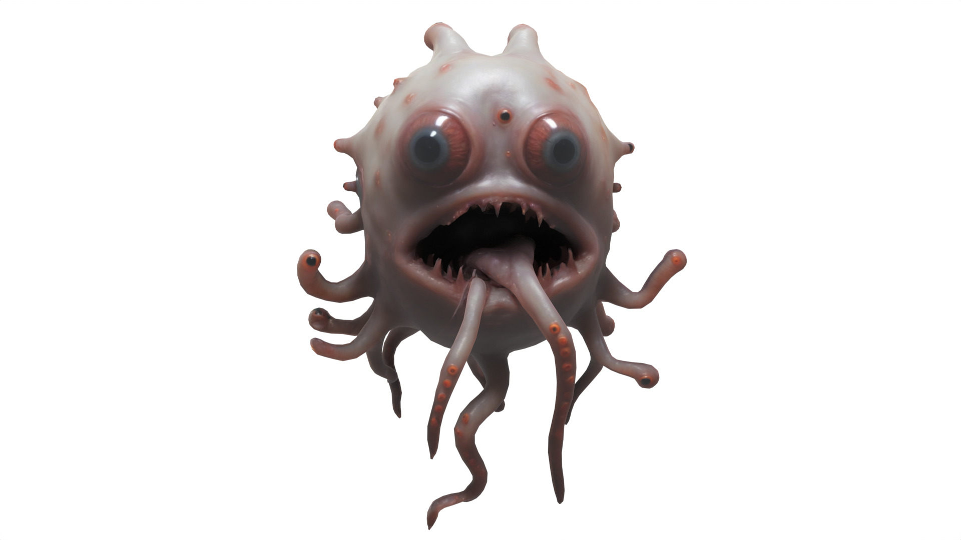 scary creature 03 Low-poly 3D model_4