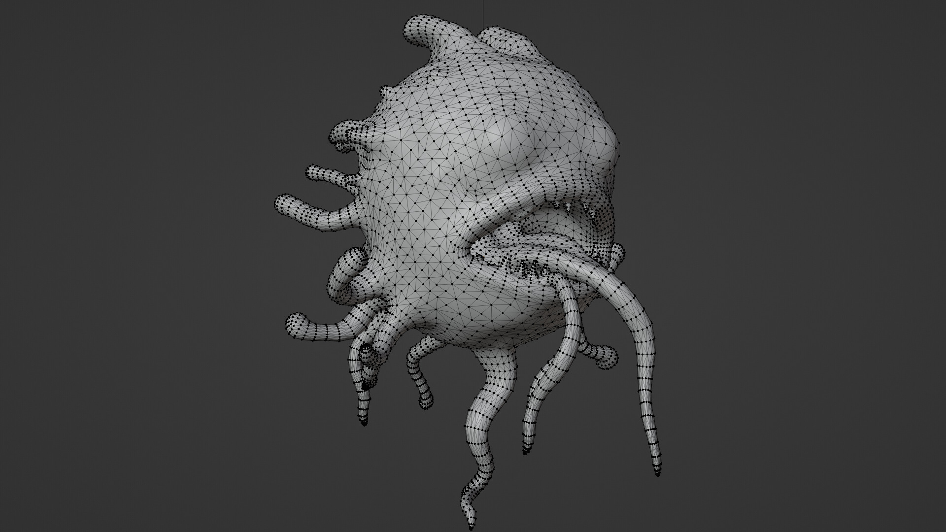 scary creature 03 Low-poly 3D model_5