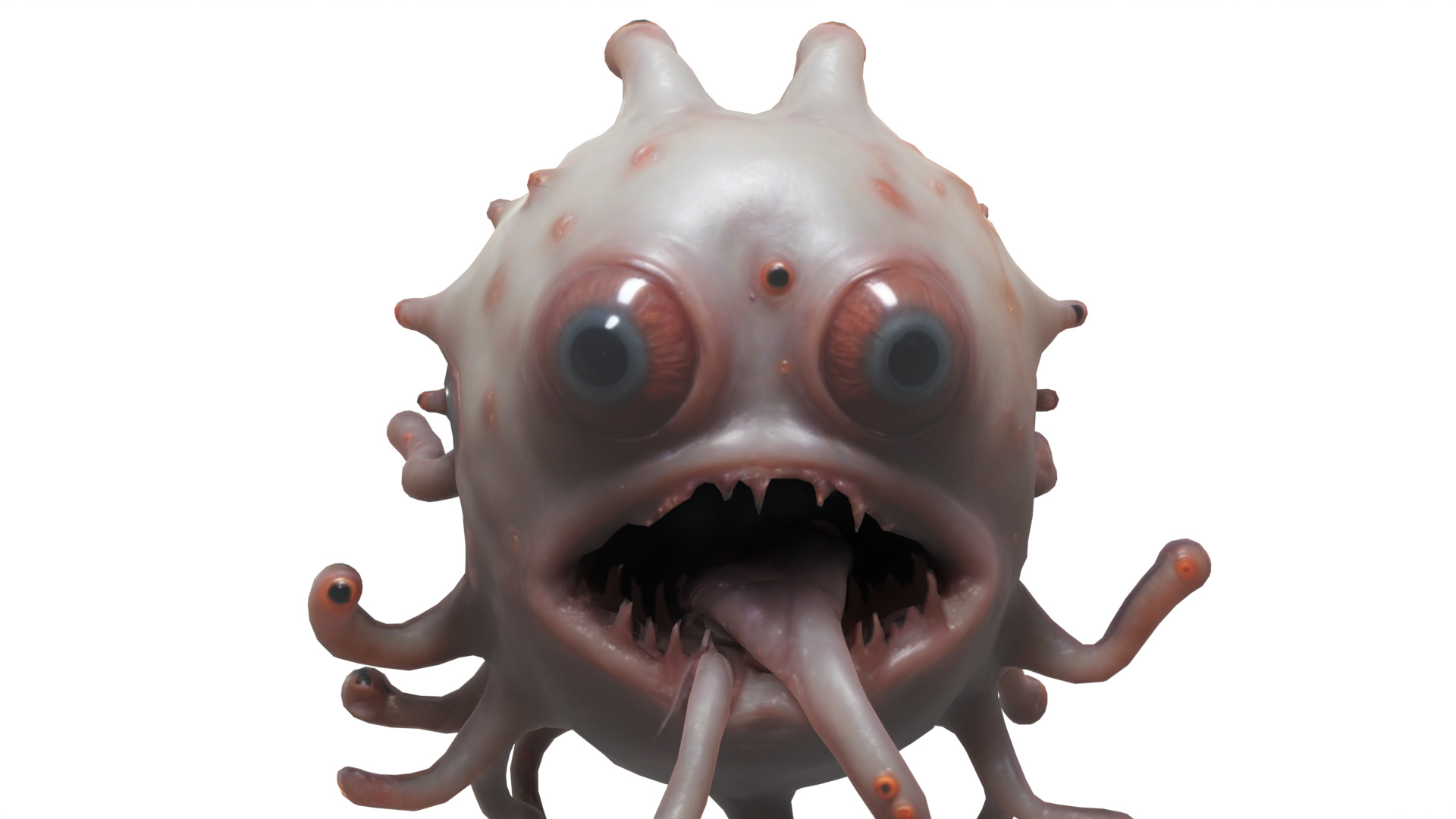 scary creature 03 Low-poly 3D model_3